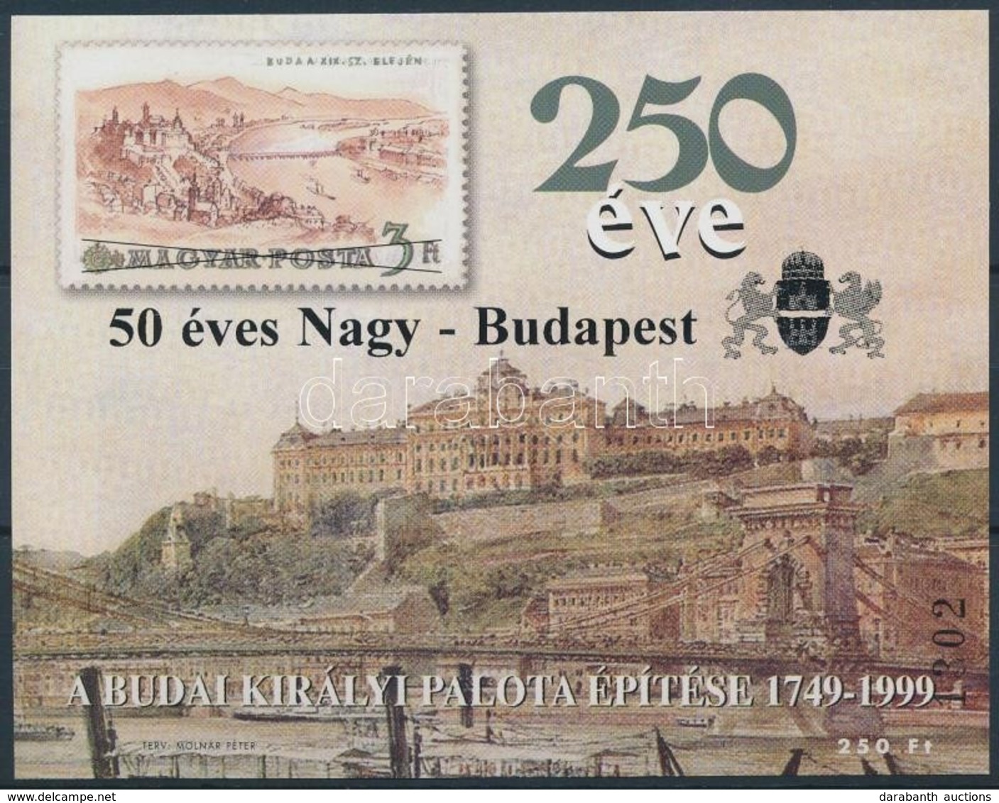 ** 2000/4 Nagy Budapest Emlékív Eltolódott Felülnyomással - Sonstige & Ohne Zuordnung