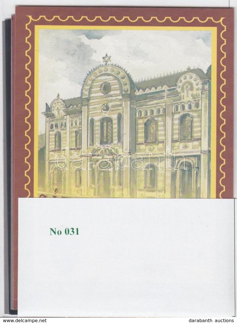 ** 2006/8-9 A Sátoraljaújhelyi Zsinagóga Emlékezete 7 Db-os Emlékív Garnitúra Azonos Sorszámmal No.:031 - Sonstige & Ohne Zuordnung