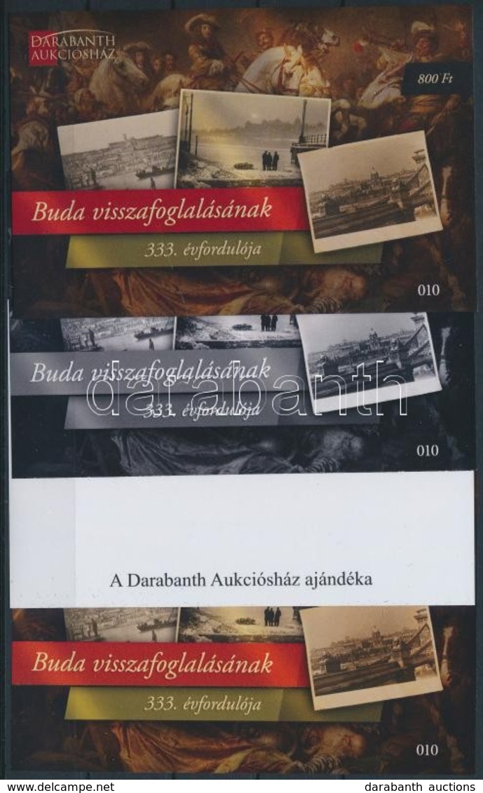 ** 2019 Buda Visszafoglalásának 333. évfordulója 4 Db-os Garnitúra Azonos 010 Sorszámmal - Sonstige & Ohne Zuordnung