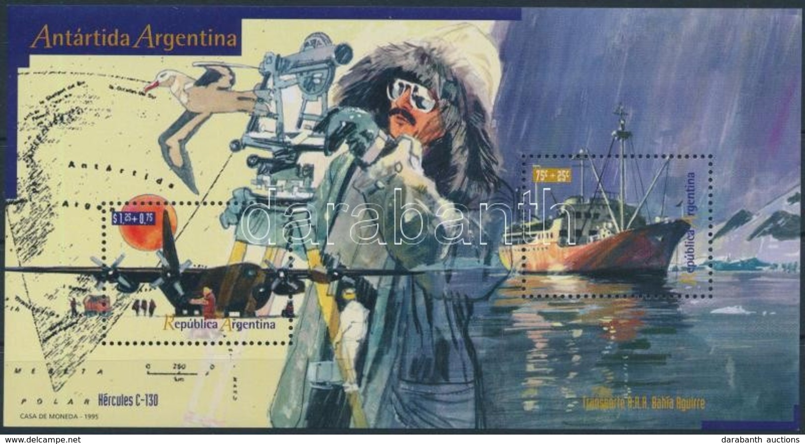 ** 1995 Argentin Antarktisz Blokk,
Argentine Antarctica Block
Mi 59 - Otros & Sin Clasificación