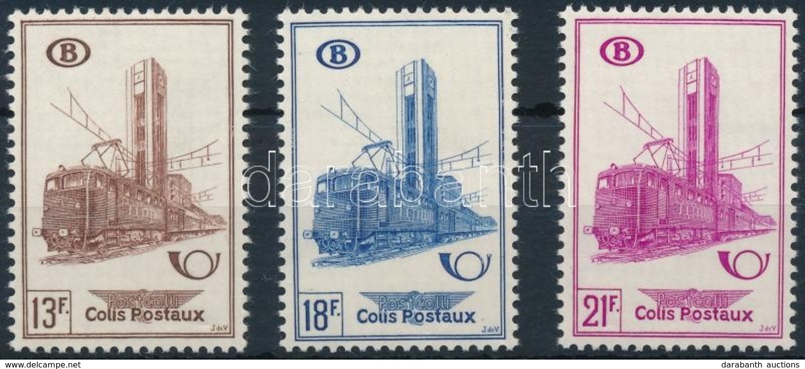 ** 1954 Csomagbélyeg Sor Mi 41-43 - Sonstige & Ohne Zuordnung