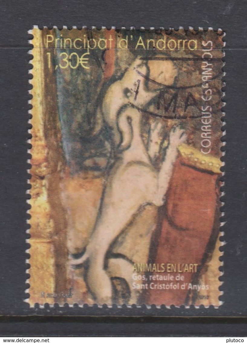 ANDORRA ESPAÑOLA, USED STAMP, OBLITERÉ, SELLO USADO, - Usati