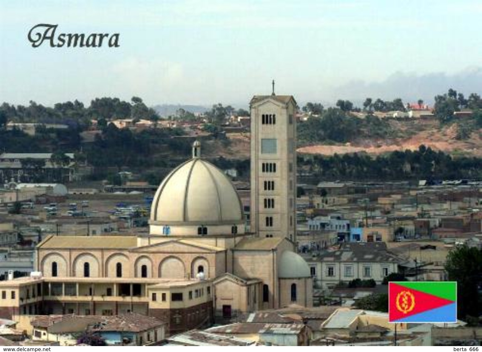 Eritrea Asmara Kidane Mehret Church New Postcard - Eritrea