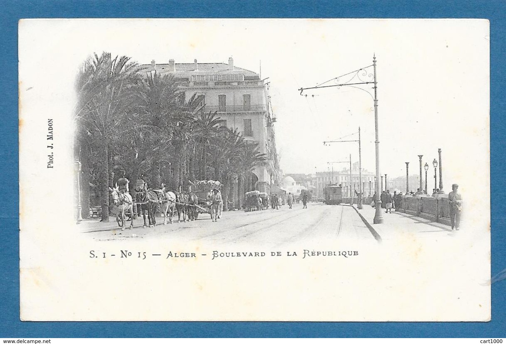 ALGER BOULEVARD DE LA REPUBLIQUE 1905 - Algeri