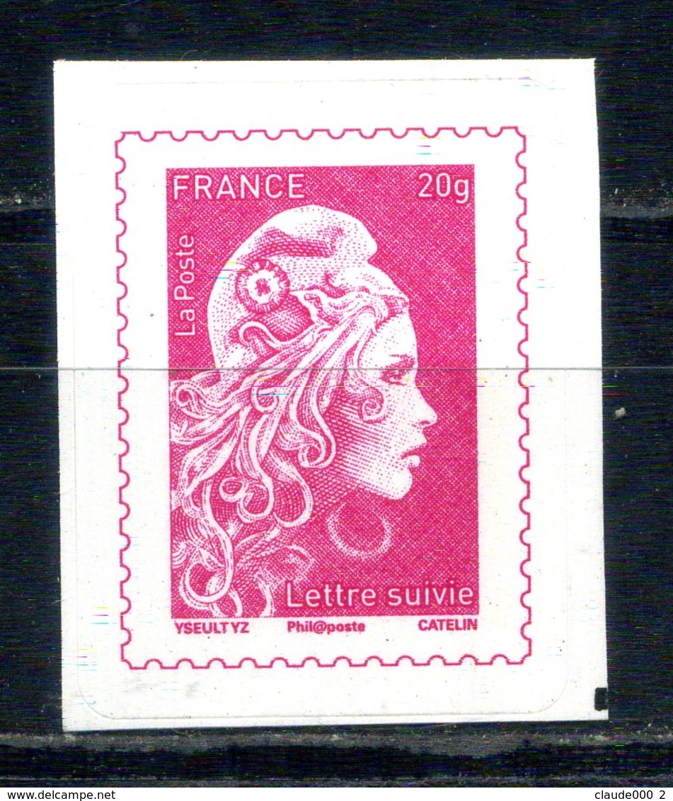 N° 1656A ADHESIF  20 Gr LETTRE SUIVIE MARIANNE L'ENGAGEE NEUF ** - Autres & Non Classés