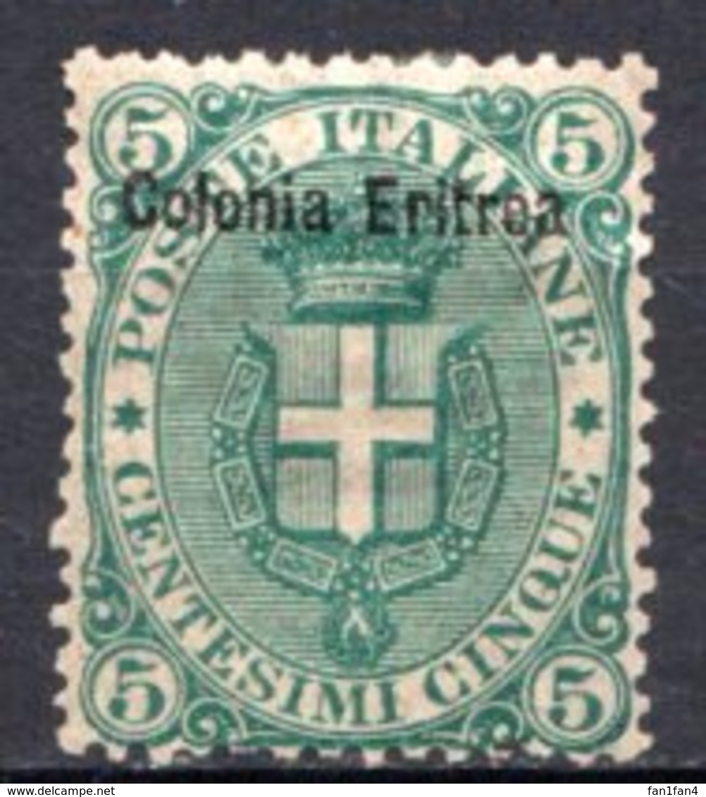 ERYTHREE (Colonie Italienne) - 1893 - N° 3 - 5 C. Vert - (Timbre D'Italie De 1863-91) - Erythrée