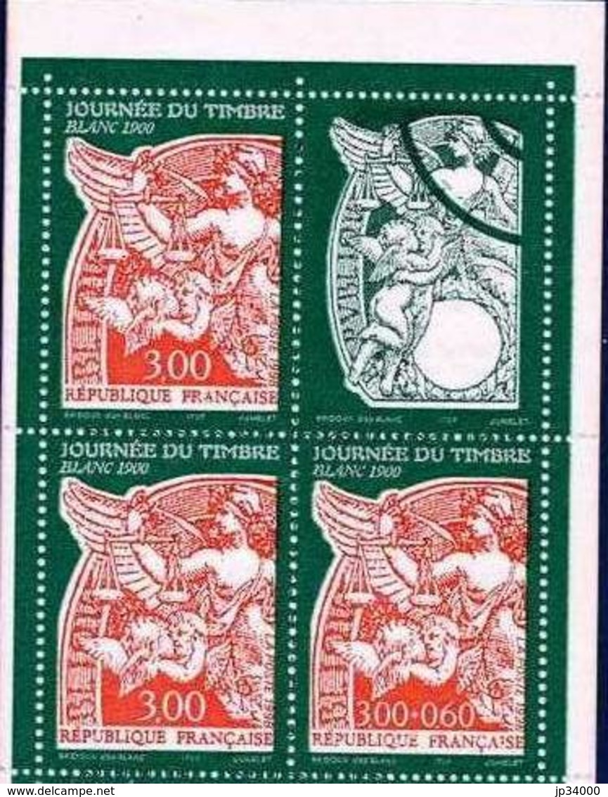 FRANCE Yvert 3136 Avec Vignette +3136A Issu Du Carnet BC3137, Journée Du Timbre 1998. Neuf Sans Charnière. MNH. - Unused Stamps