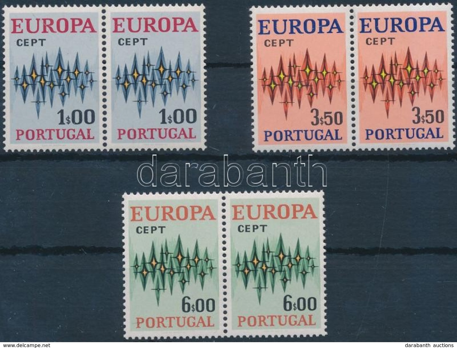 ** 1972 Europa CEPT Sor Párokban Mi 1166-1168 - Sonstige & Ohne Zuordnung