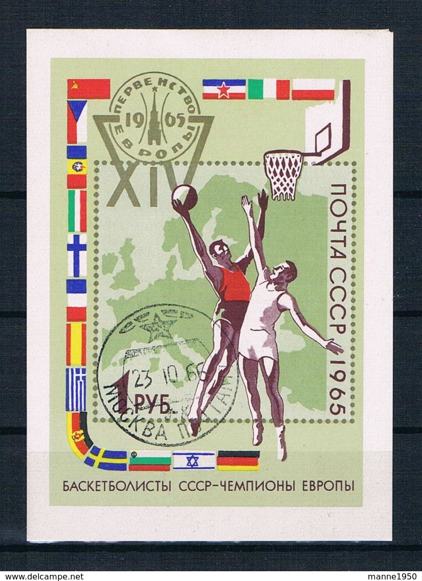 Sowjetunion/UdSSR 1965 Sport Block 40 Gestempelt - Usados