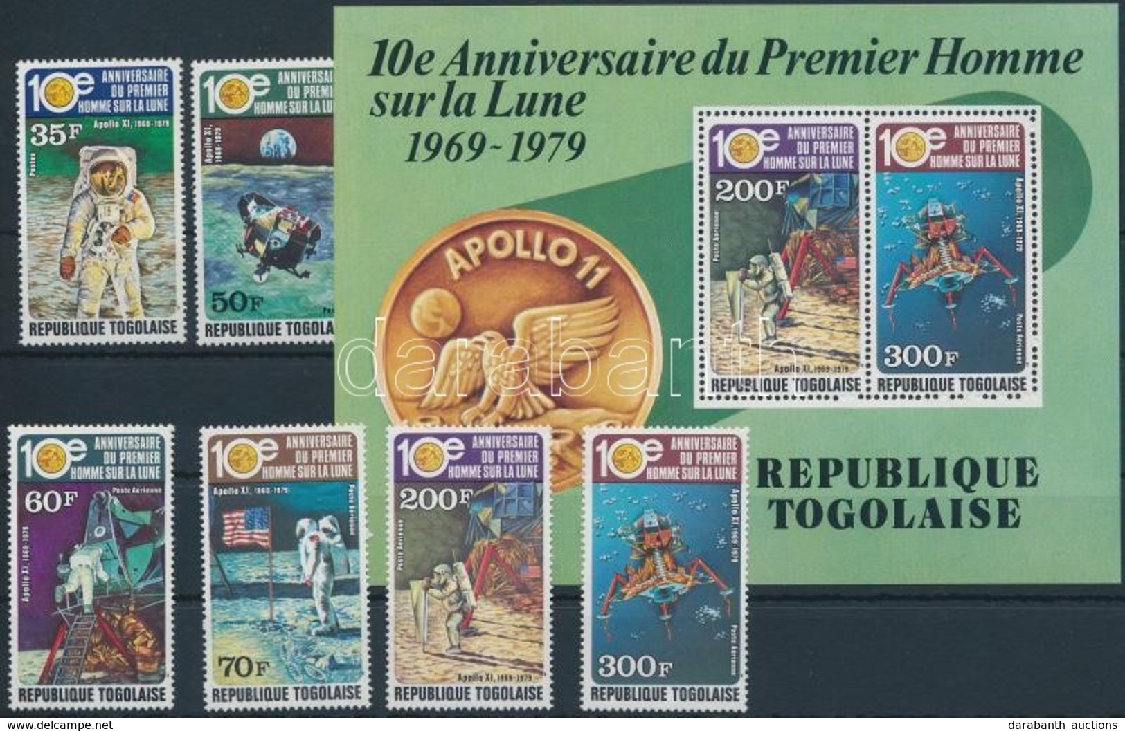 ** 1979 Holdraszállás Sor + Blokk,
Moon Landing Set + Block
Mi 1392 A-1397 A + Mi 148 - Otros & Sin Clasificación