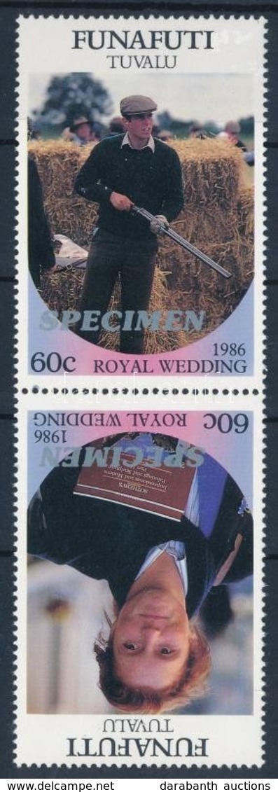 ** 1986 Királyi Esküvő Pár Mi 76-77 'SPECIMEN' Felirattal - Sonstige & Ohne Zuordnung