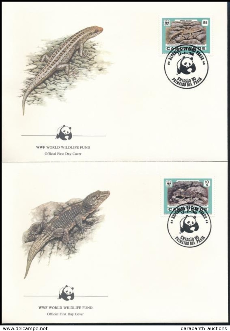 1986 WWF: Gyík Sor Mi 500-503 4 FDC-n - Otros & Sin Clasificación