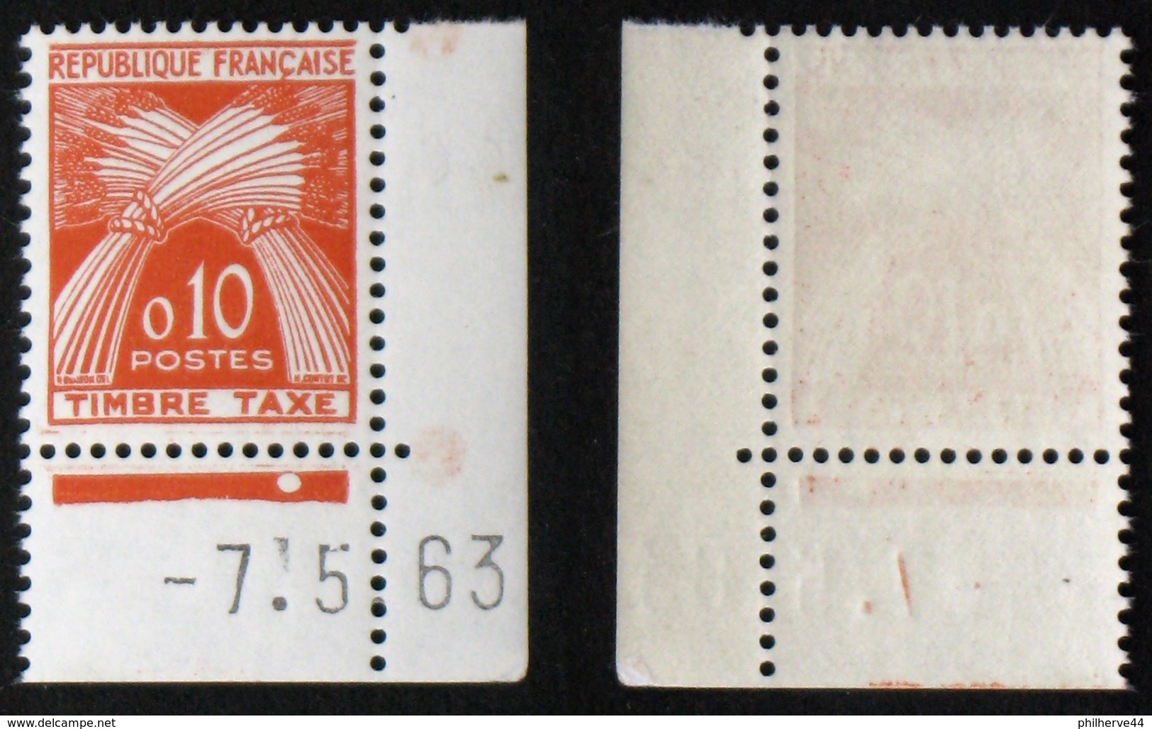 N° TAXE 91 10c GERBES DE 1960 TB  Neuf N** Cote 6€ - 1960-.... Mint/hinged