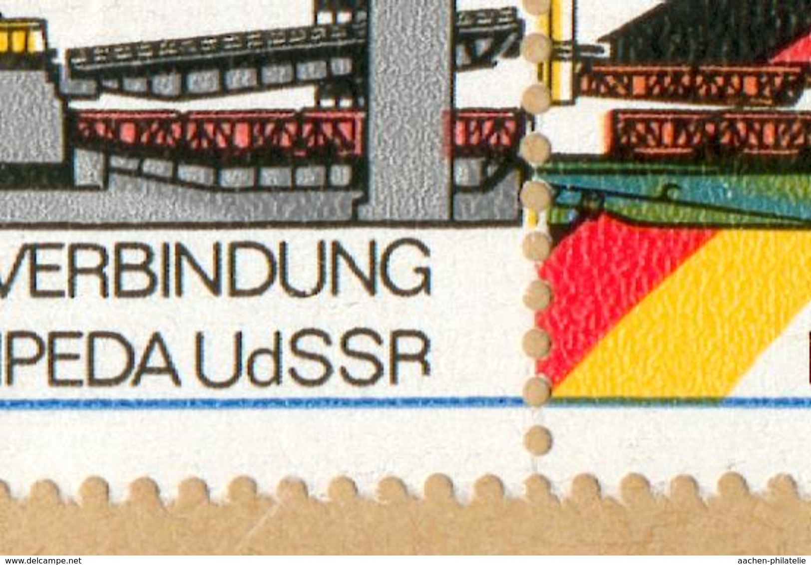 DDR Brief Mi. 3052 I Abart Abstrich Des R Kurz Fx73-2 - Errors & Oddities