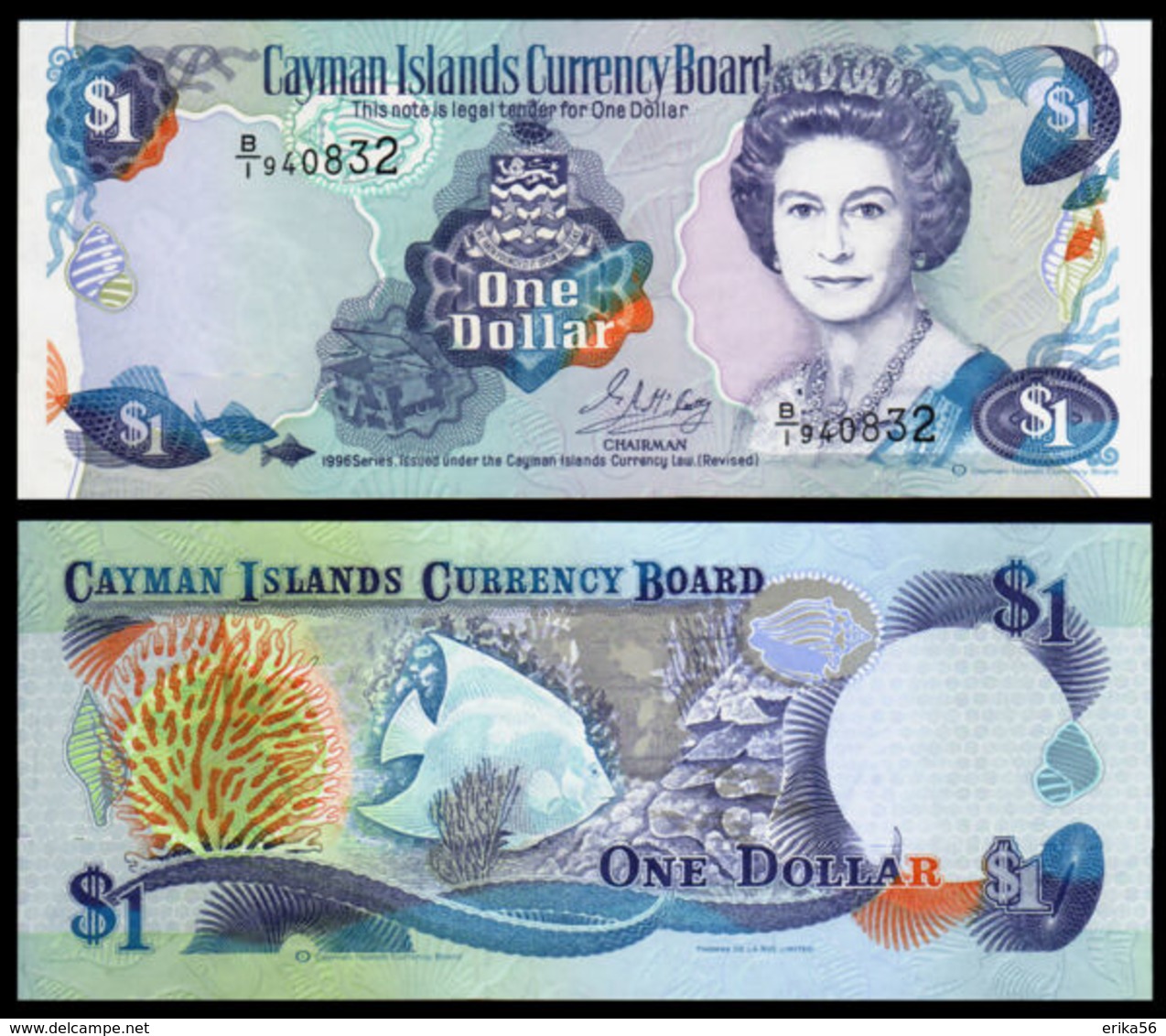 BILLET  CAYMAN ISLANDE  1 DOLLAR - IJsland