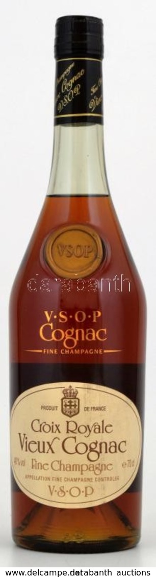 Croix Royale Vieux Cognac. VSOP. Bontatlan Palack Francia Konyak - Sonstige & Ohne Zuordnung