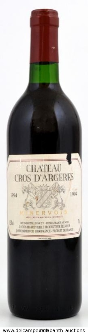 Chateau Cros D'Argeres 1994 Bontatlan Palack Francia Vörösbor - Sonstige & Ohne Zuordnung