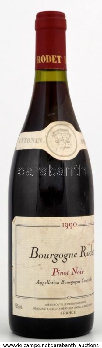 Antonin Rodet Pinot Noir 1990 Bontatlan Palack Francia Vörösbor - Otros & Sin Clasificación