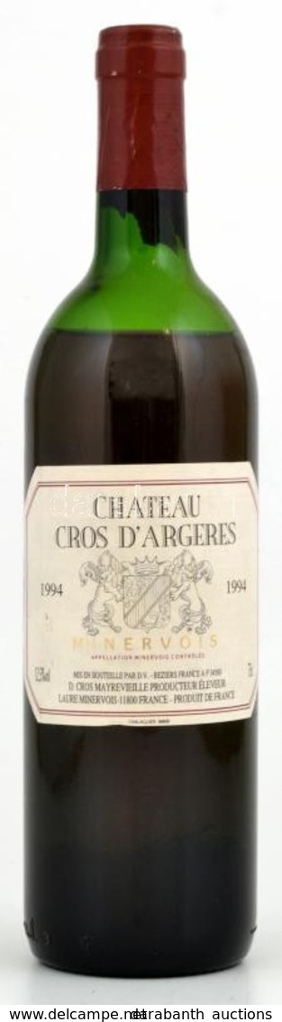 Chateau Cros D'Argeres  1994 Bontatlan Palack Francia Vörösbor - Otros & Sin Clasificación