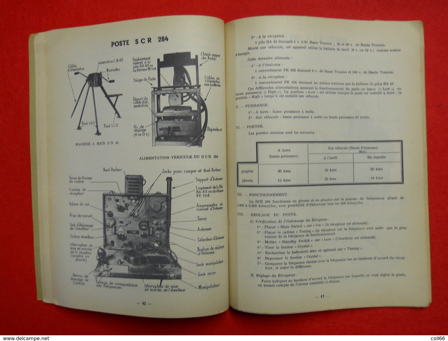 1953 Période Guerre d'Indochine Notice sur les moyens transmissions editeur Ecole Génie d'Angers Nombreux postes Radios