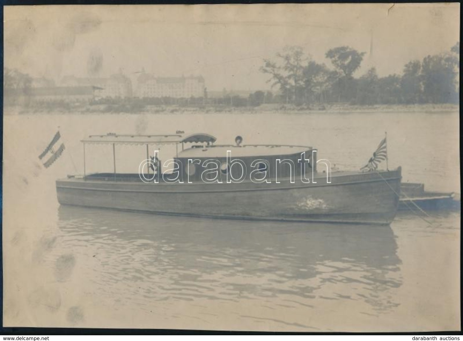 Cca 1910 Margitka Kis Géphajó Nagyméretű Fotója 29x21 Cm - Sonstige & Ohne Zuordnung
