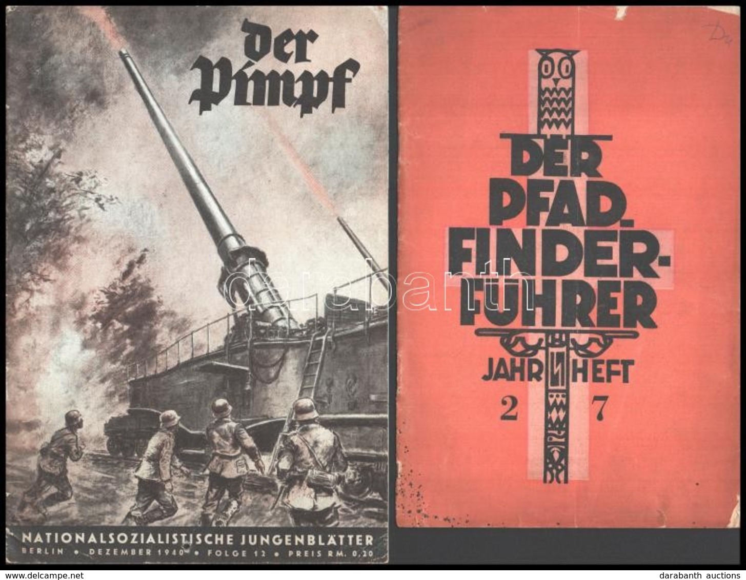 1931-1940 Vegyes Német Nyelvű újság Tétel, 3 Db: 
Jung-Österreich. 1934 7-8. Sz., Der Pimpf. Nationalsozialistische Jung - Ohne Zuordnung