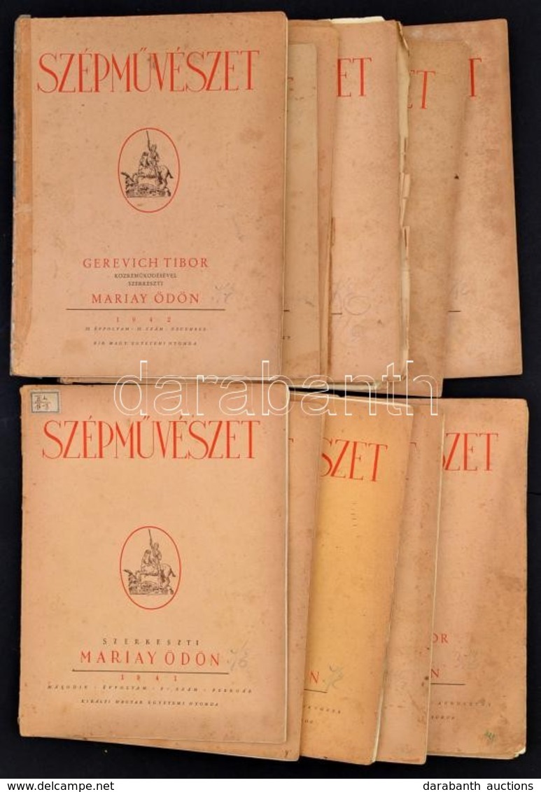 1941-1944 A Szépművészet építészeti Folyóirat 16 Lapszáma, Számos érdekes írással - Sin Clasificación
