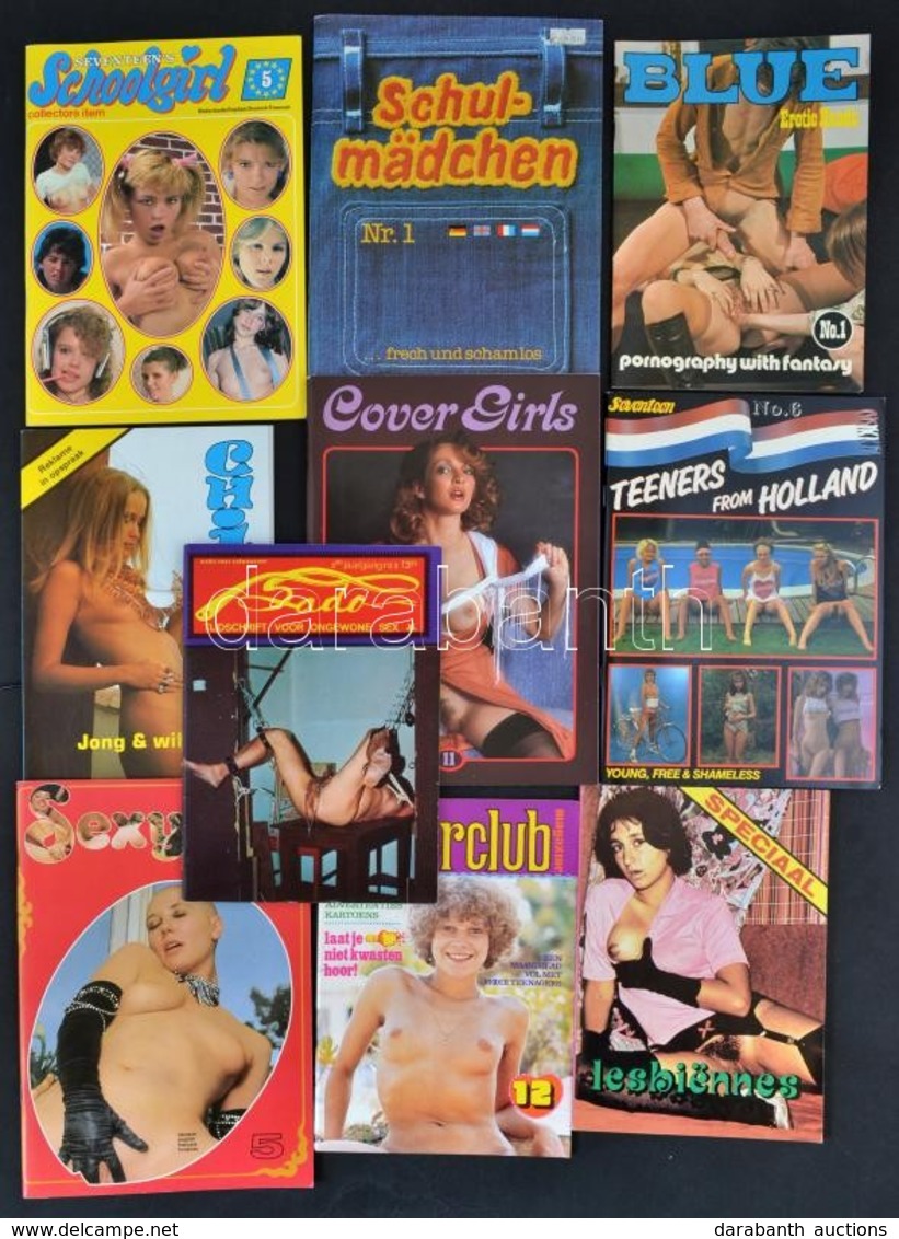 1977-1989 10 Db Külföldi Pornó Magazin - Ohne Zuordnung