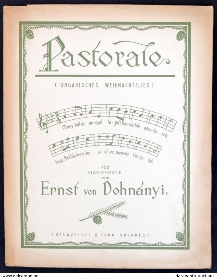 Dohnányi Ernő: Serenade Für Violine, Viola Und Violoncell Op. 10. Kissé Szakadozott Borító és Lapszélekkel. - Sonstige & Ohne Zuordnung