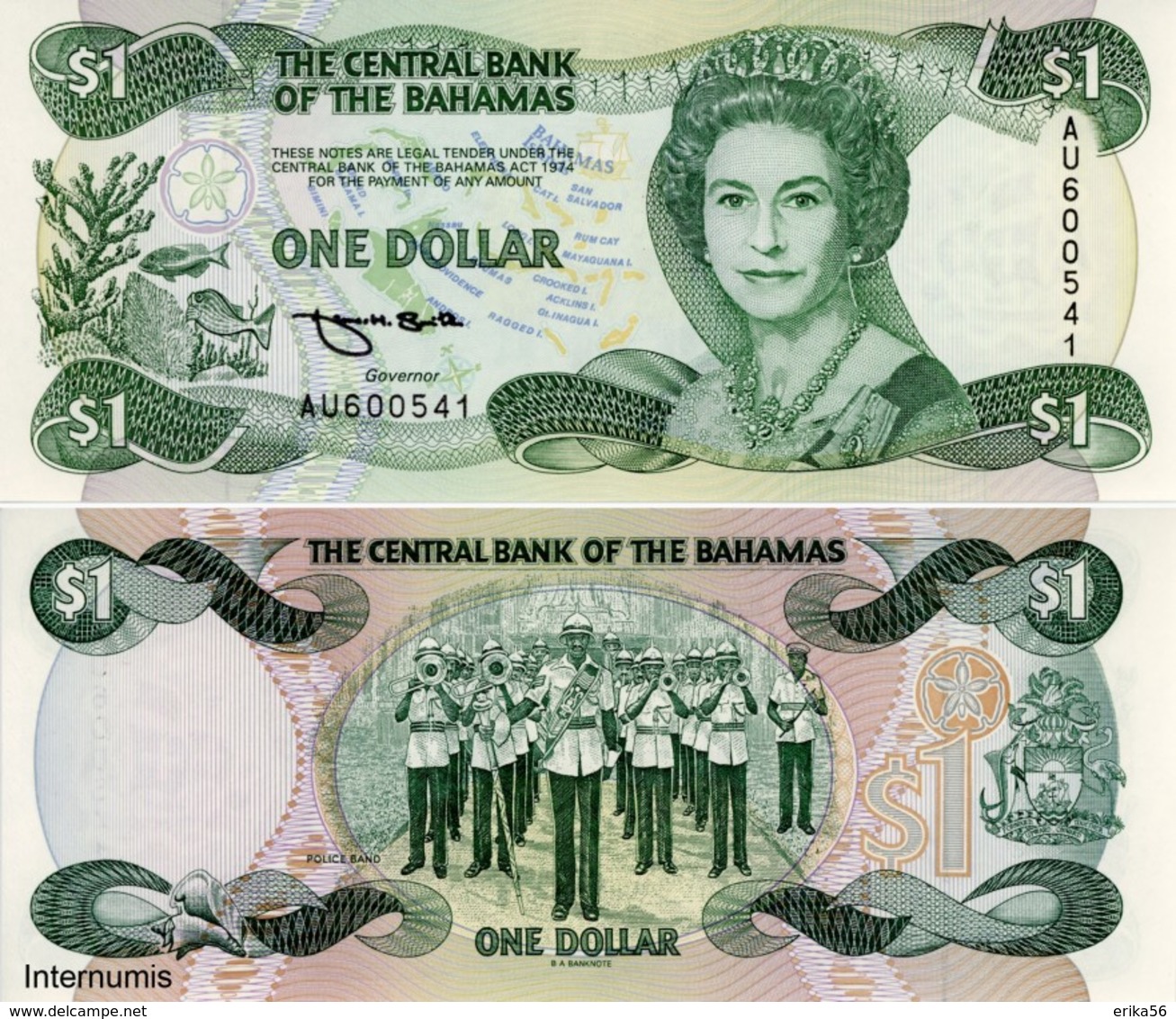 BILLET BAHAMAS 1 DOLLAR - Bahamas