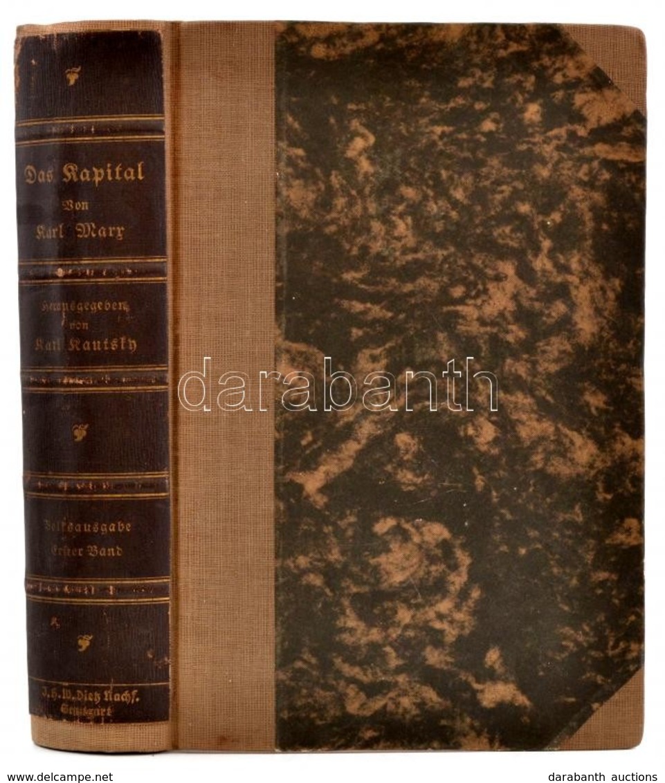 Karl Marx: Das Kapital. Kritik Der Politischen Oekonomi. I. Band. Stuttgart, 1914, J. H. W. Dietz Nachfolger, XLVIII+768 - Sin Clasificación