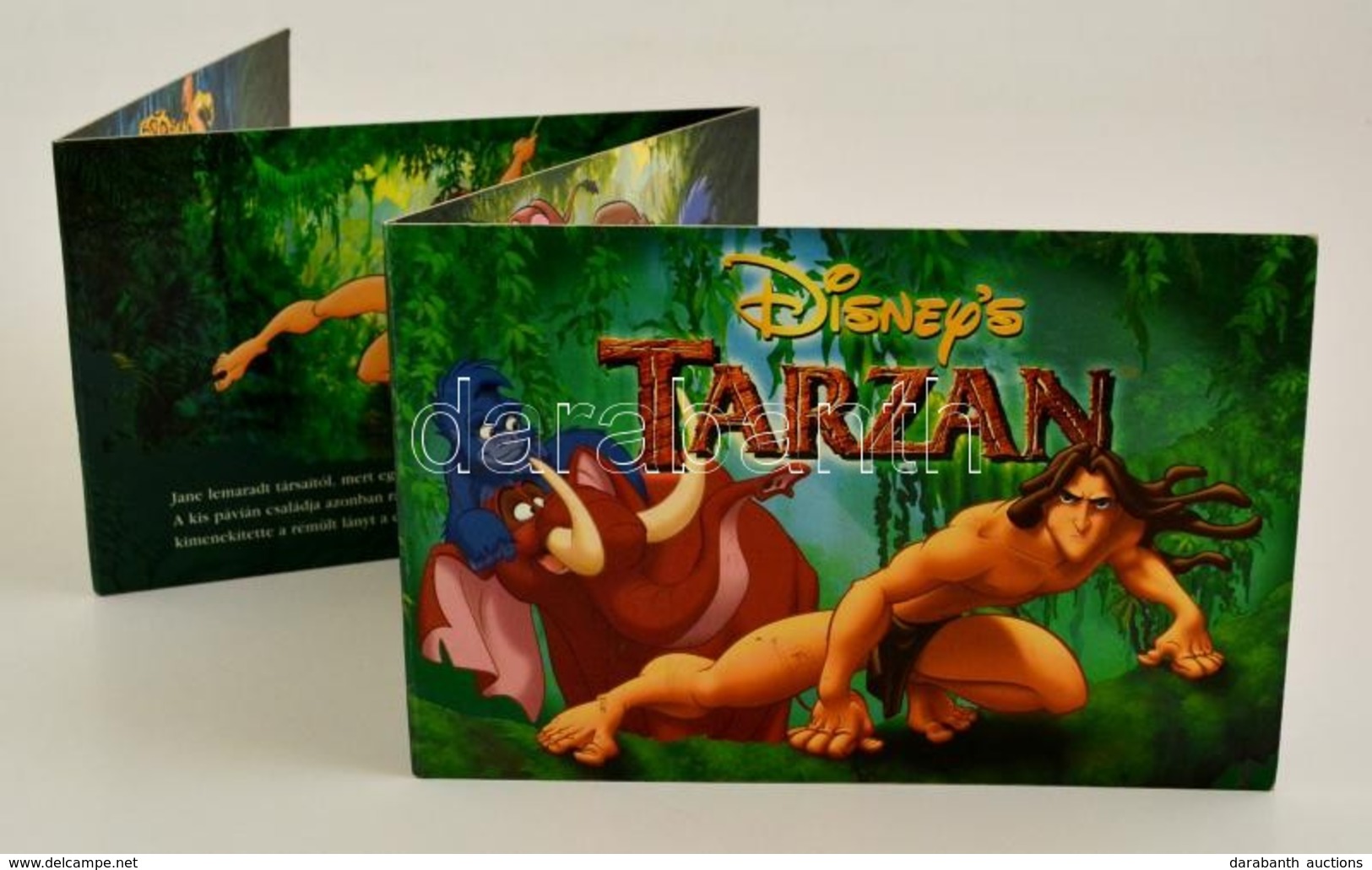 Disney's Tarzan. Bp.,é.n., Lizzy Card. Kiadói Kartonált Leporelló-kötés. - Sin Clasificación