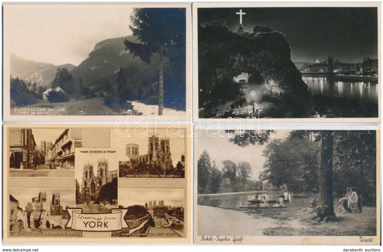 ** * 72 Db Főleg RÉGI Képeslap: Magyar és Külföldi Városok és Motívumok. Vegyes Minőség / 72 Mostly Pre-1945 Postcards:  - Ohne Zuordnung