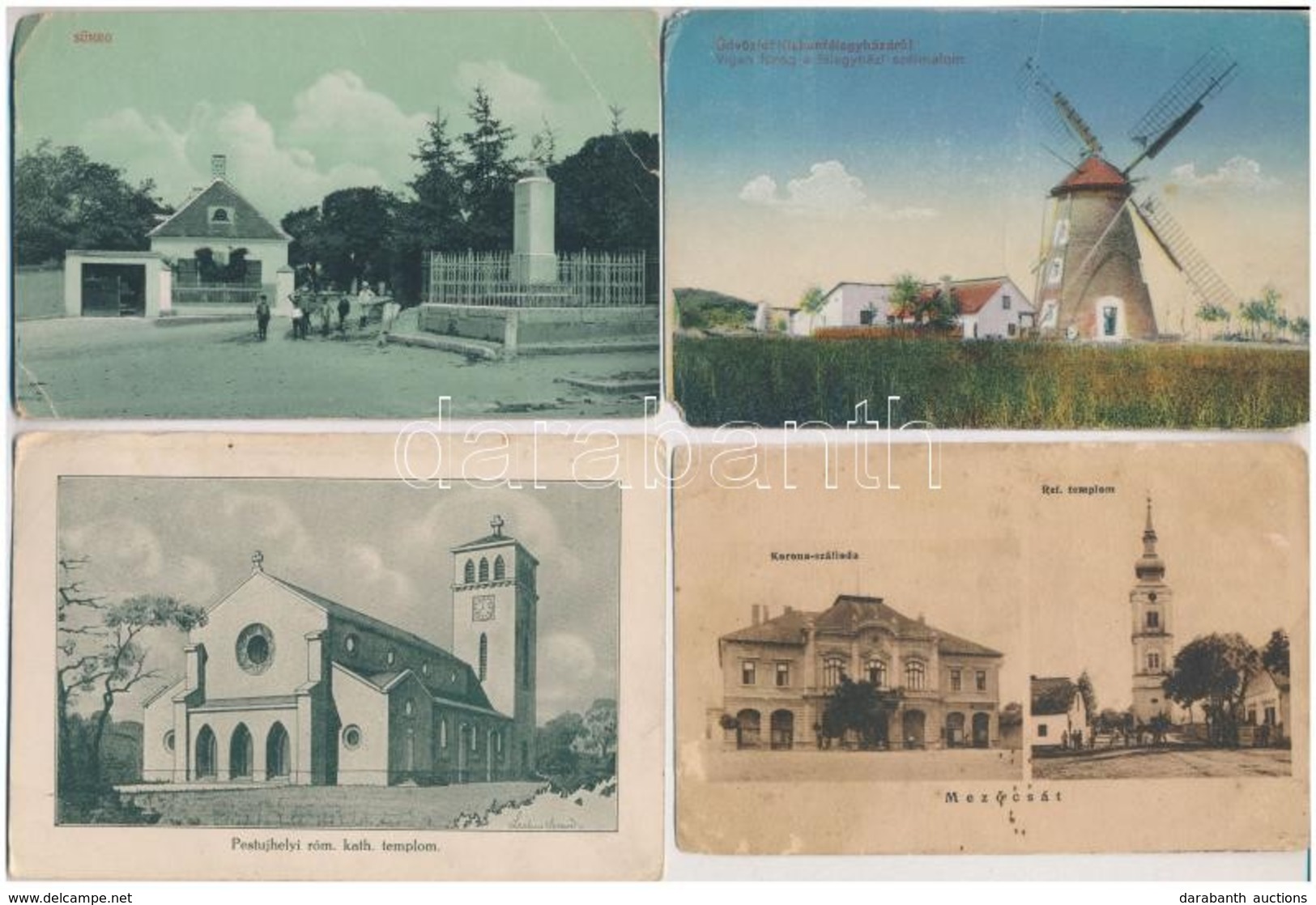 ** * 28 Db RÉGI Történelmi Magyar Városképes Lap, Vegyes Minőség / 28 Pre-1945 Postcards: Town-views From The Kingdom Of - Sin Clasificación