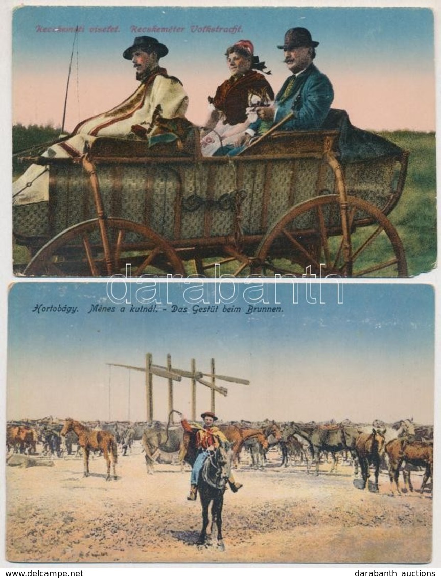 ** * 6 Db RÉGI Magyar Népviseletes Motívum Képeslap / 6 Pre-1945 Hungarian Folklore Motive Postcards - Sin Clasificación