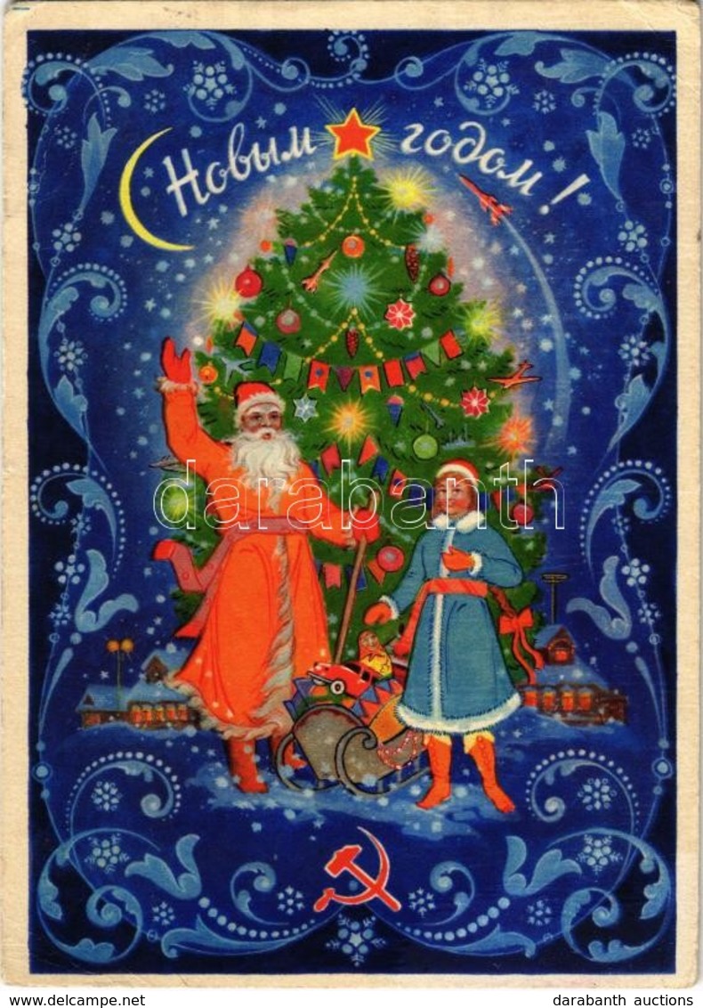 ** * 50 Db MODERN Motívumlap Mikulással, Karácsonyi üdvözlőlapok / 50 MODERN Motive Cards With Saint Nicholas, Christmas - Ohne Zuordnung