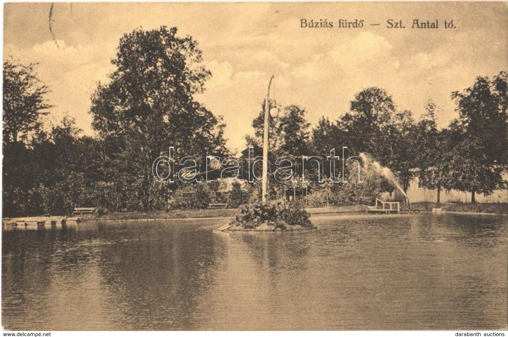 Buziásfürdő, Baile Buzias; - 2 Db Régi Városképes Lap / 2 Pre-1945 Town-view Postcards - Ohne Zuordnung