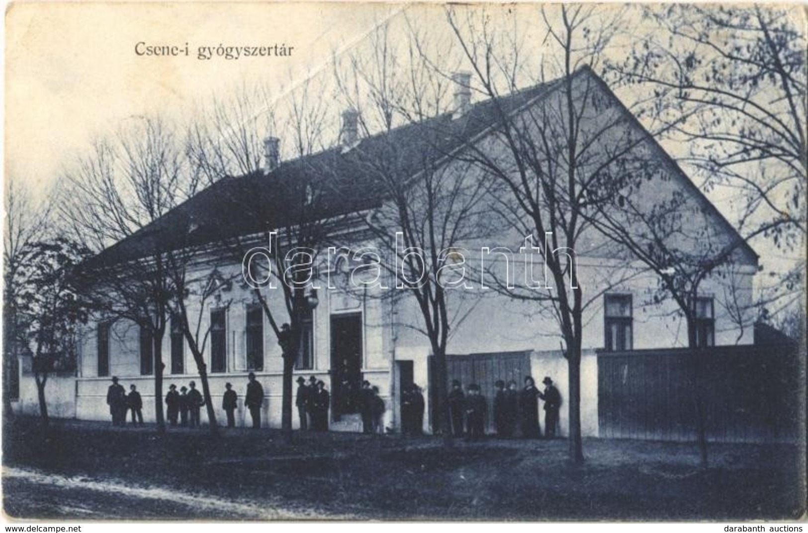 * T3/T4 1928 Csene, Tschene, Cenej, Cenei; Gyógyszertár. Popovchich Sándor Ferenc Kiadása / Pharmacy (EB) - Sin Clasificación