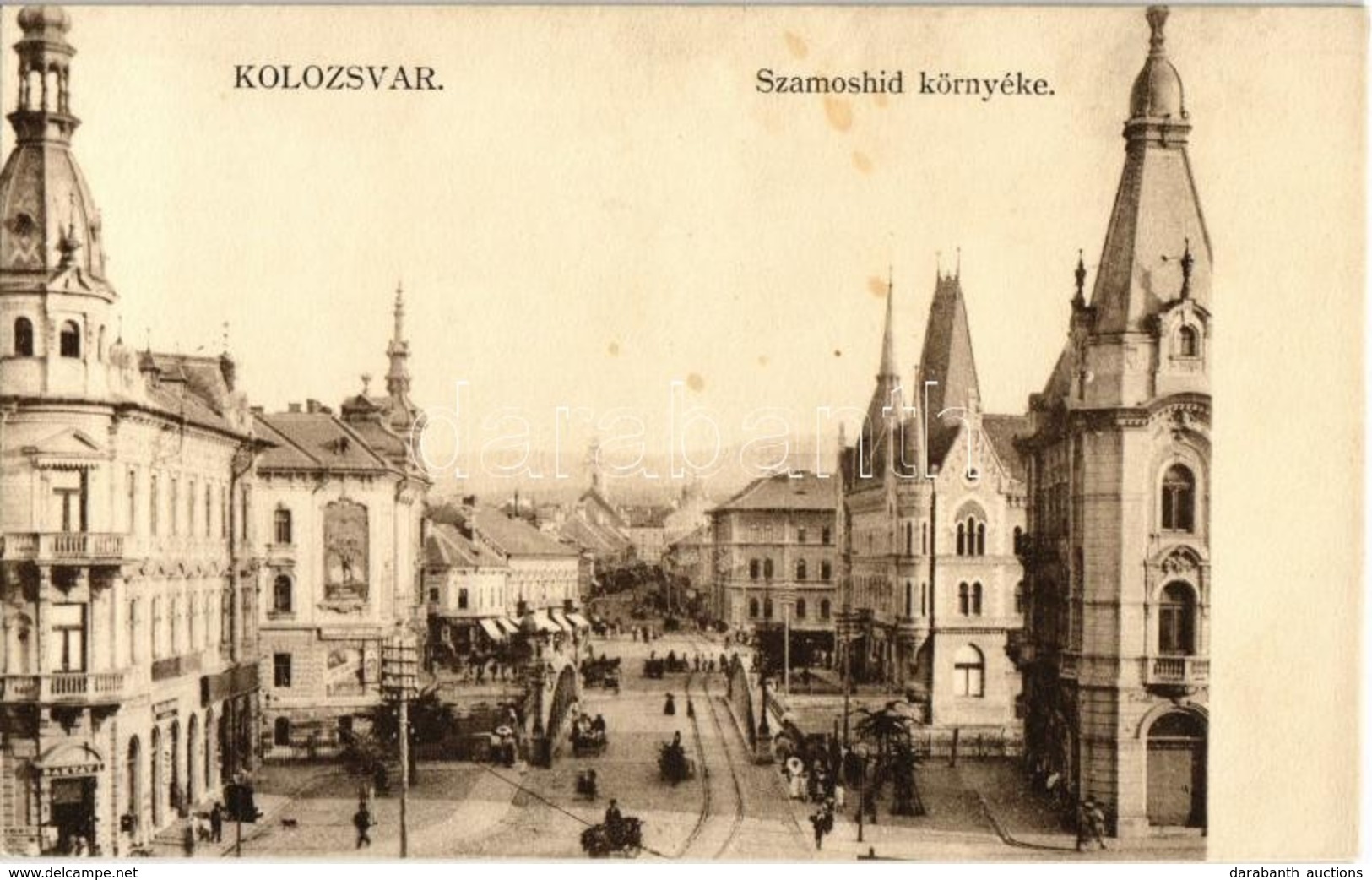 ** T1 Kolozsvár, Cluj; Szamoshíd Környéke, Baktay üzlete / Bridge, Street, Shops - Ohne Zuordnung