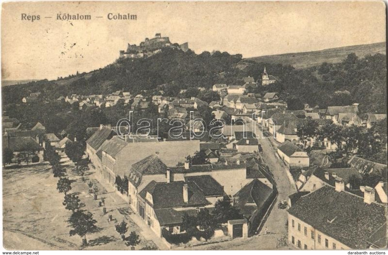 T2 1911 Kőhalom, Reps, Rupea; Fő Tér, Utca, Vár. Kiadja Johanna Gunesch / Cetatea Rupea / Main Square, Castle (EK) - Ohne Zuordnung