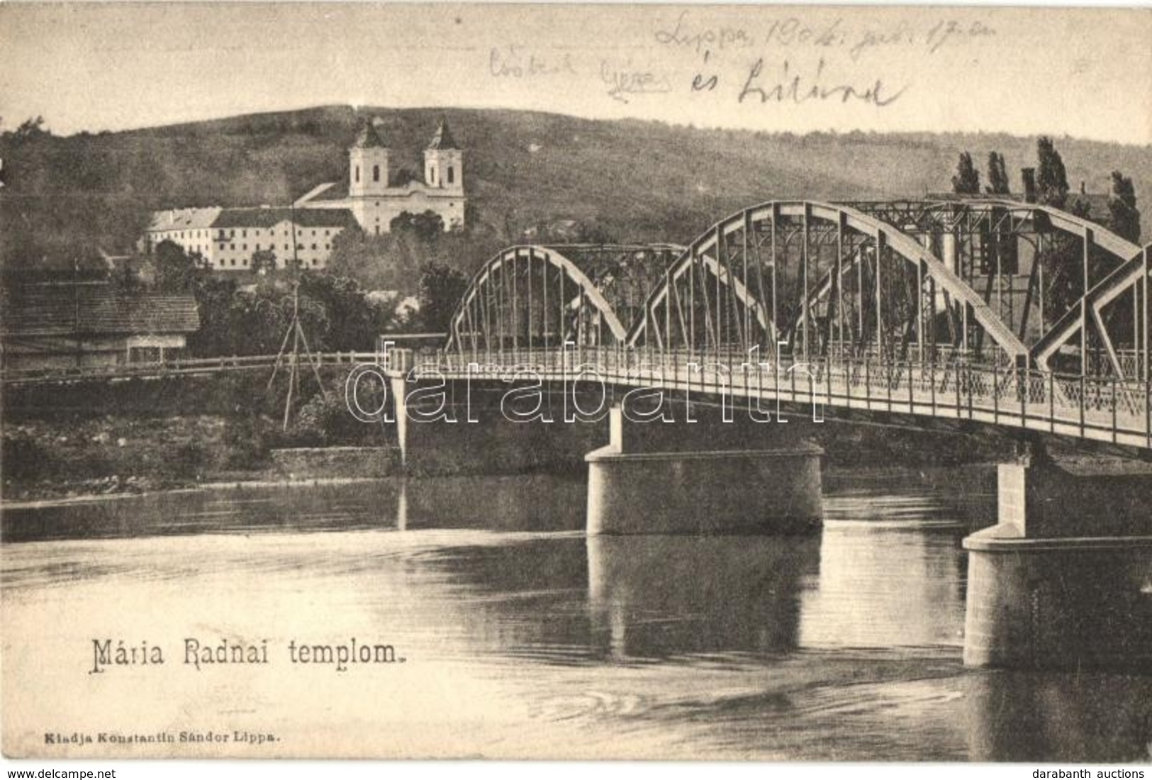 T2 Máriaradna, Radna; Templom, Híd / Church, Bridge - Ohne Zuordnung