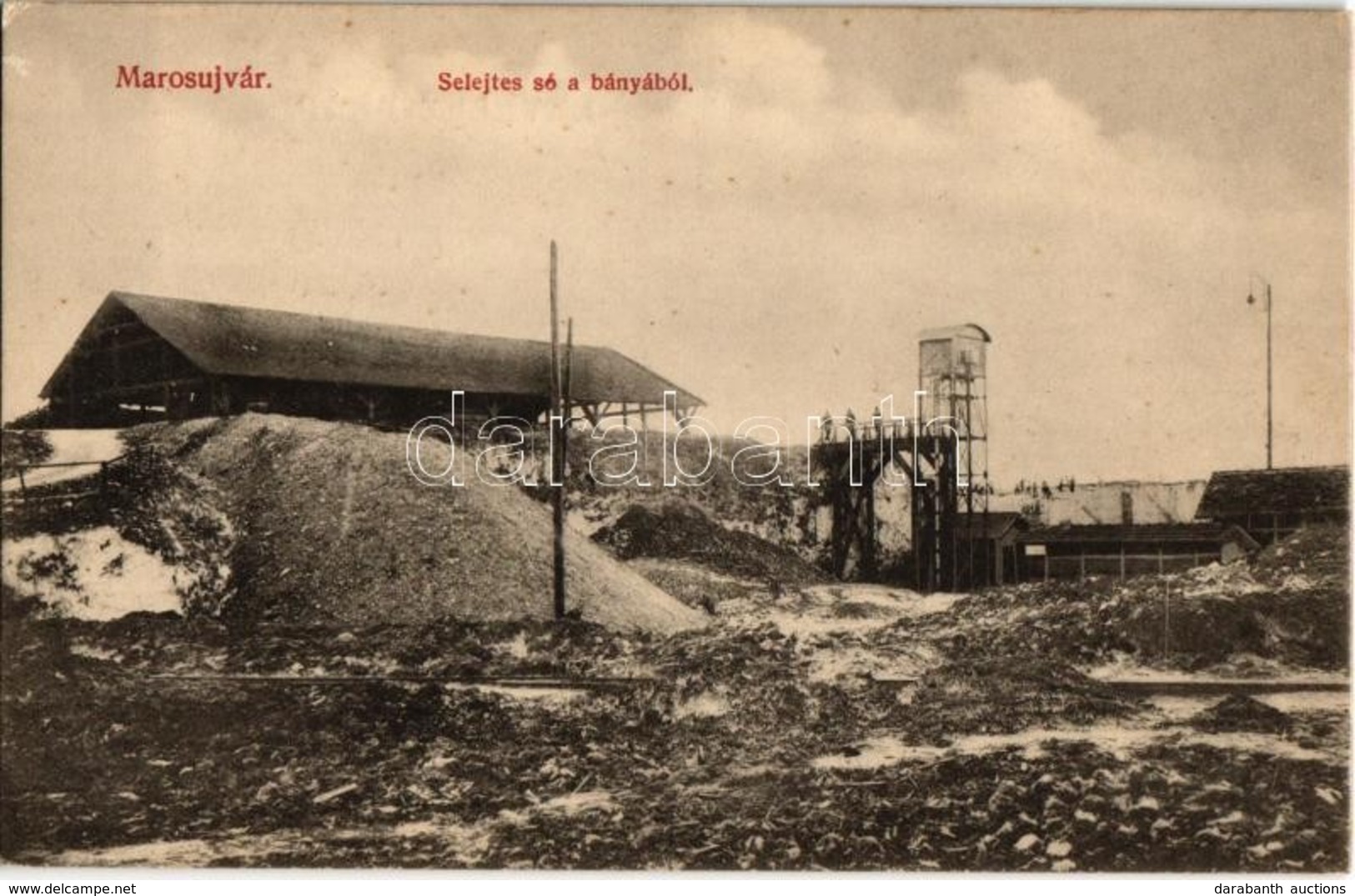 ** T1 Marosújvár, Ocna Mures; Selejtes Só A Bányában. Vagner L. Kiadása / Salt Mine, Salt Reject - Ohne Zuordnung