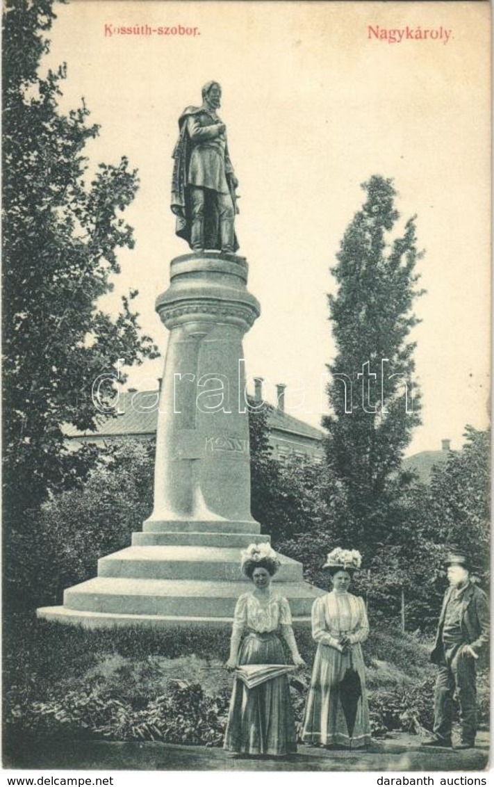 T2 1911 Nagykároly, Carei; Kossuth Szobor / Statue - Sin Clasificación