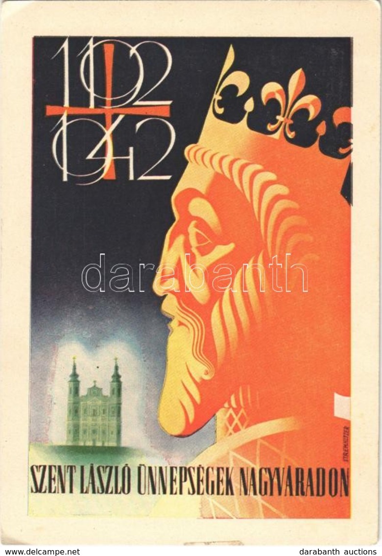 ** T2/T3 1942 Nagyvárad, Oradea; Szent László Év Nagyváradon 1192-1942 / Ladislaus I Of Hungary S: Stremnitzer (EK) - Ohne Zuordnung