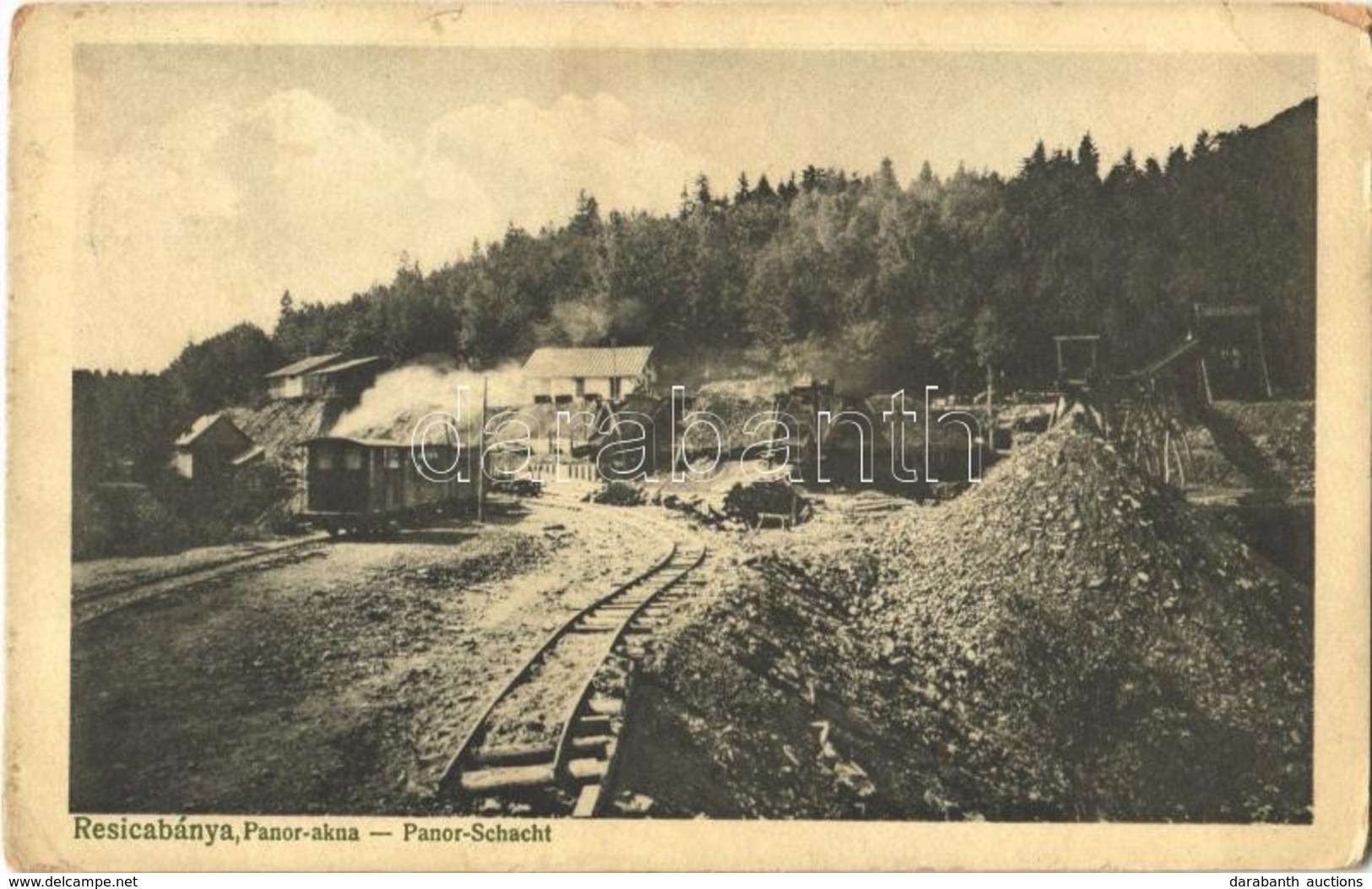 T2/T3 Resicabánya, Resicza, Recita, Resita; Panor Akna, Iparvasút. Weisz Adolf Kiadása / Panor-Schacht / Mine Shaft, Ind - Ohne Zuordnung