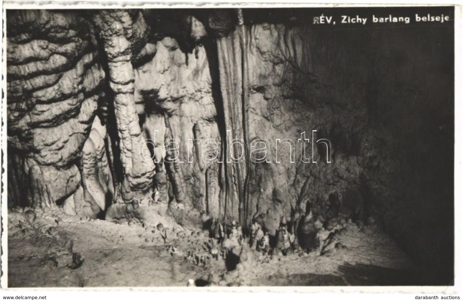 T1/T2 1940 Rév, Vad, Vadu Crisului; Zichy Barlang Belseje / Stalactite Cave Interior. Photo - Ohne Zuordnung