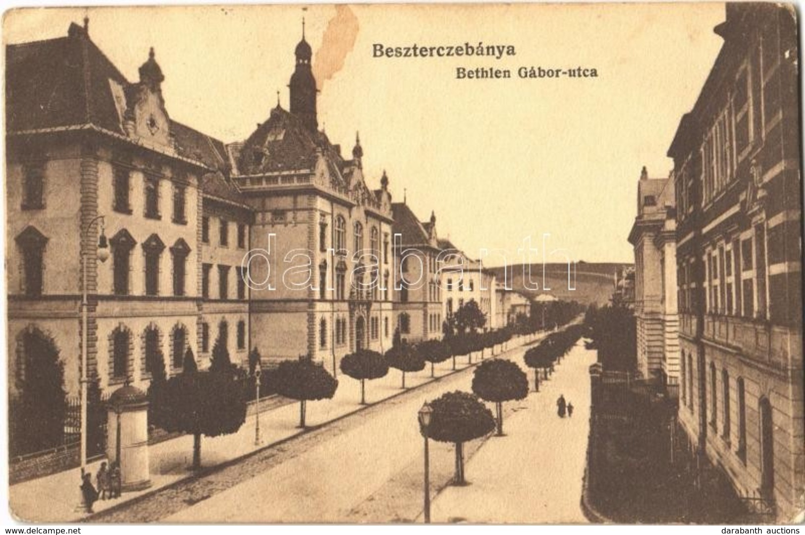 T2/T3 1915 Besztercebánya, Banská Bystrica; Bethlen Gábor Utca. Havelka József Kiadása / Street (EK) - Sin Clasificación