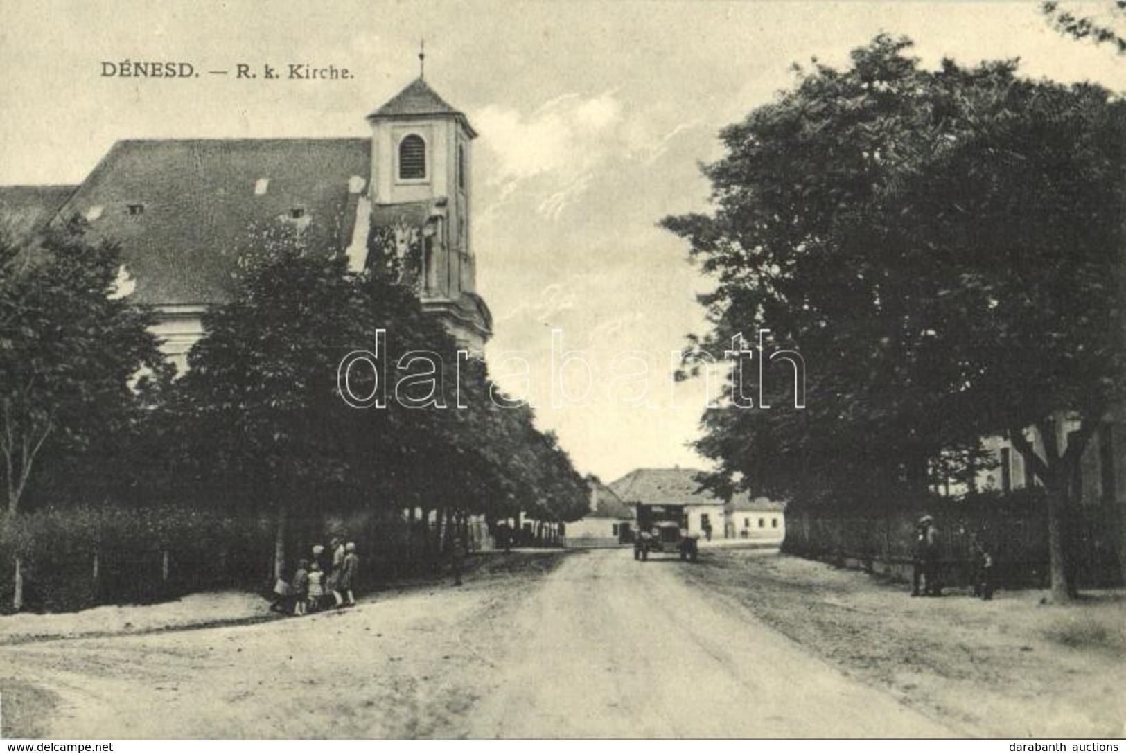 * T2 Dénesd, Schildern, Jánosíková; Fő Utca, Római Katolikus Templom, Autó / Main Street, Church, Automobile - Sin Clasificación