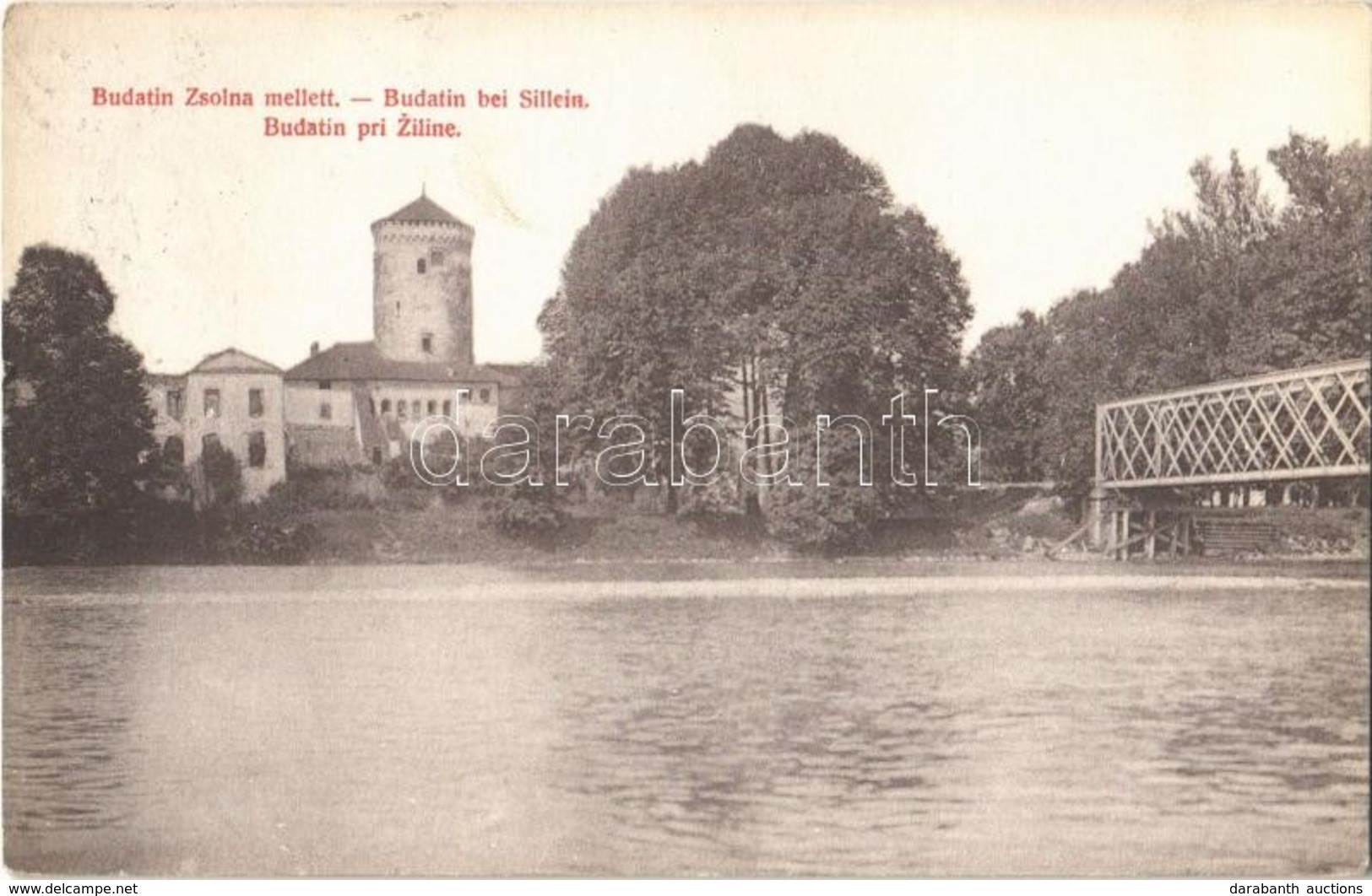 T2 1916 Zsolna, Sillein, Zilina; Budatin Vár. Kiadja Biel L. / Budatínsky Hrad / Castle - Sin Clasificación