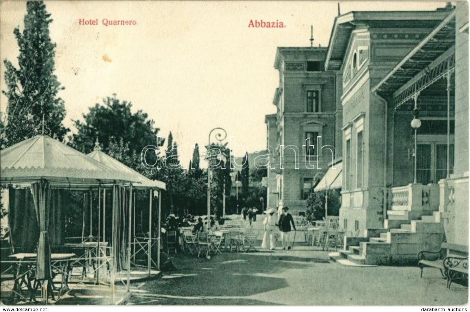 T2 Abbazia, Opatija; Hotel Quarnero. Divald Károly 1633-1809. - Otros & Sin Clasificación